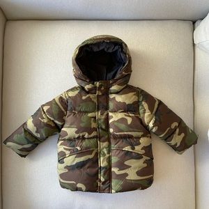 Zara Camo Baby Boy Puffer Coat 18-24M